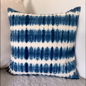 West Elm down tie dye decorative pillow